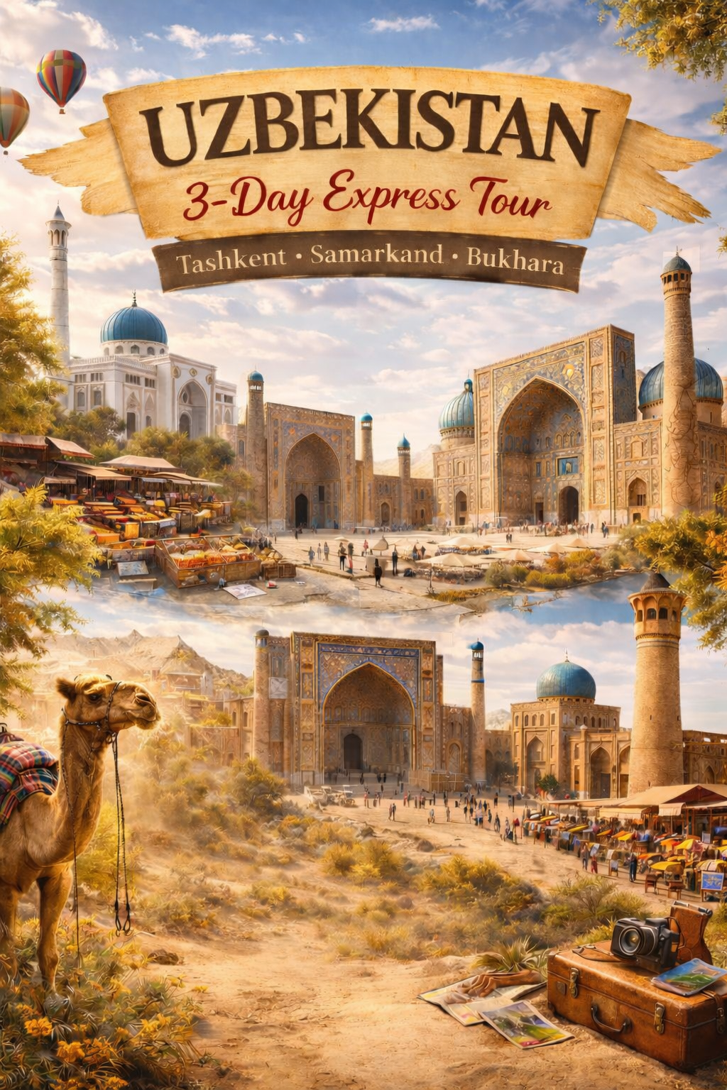 Uzbekistan 3-Day Express Tour: Tashkent, Samarkand, Bukhara